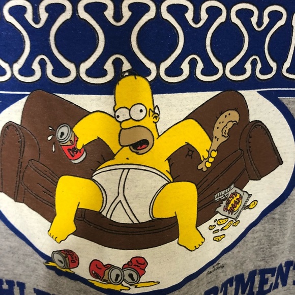 Vintage ‘The Simpson’ Springfield Athletic Department Grey T-Shirt From … - Picture 2 of 6